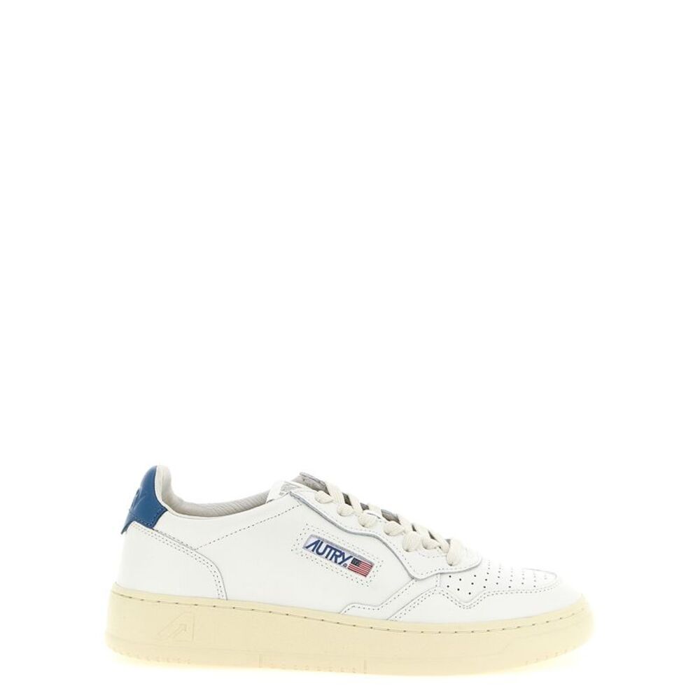Autry Blue Cowhide Low Top Men's Sneakers